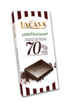 Tablete de Chocolate Negro 70% Cacau · 100 g.